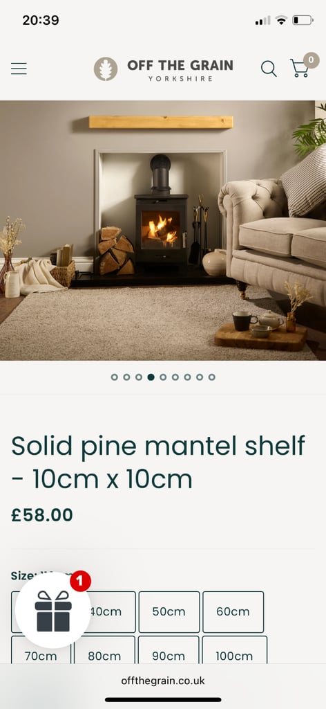 Fireplace beam