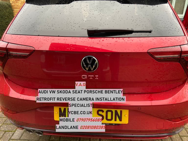 ORIGINAL REVERSE CAMERA INSTALLATION SPECIALIST VW SKODA SEAT AUDI PORSCHE 