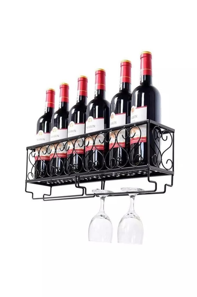 Brand new boxed wall wine and glass rack  bar area 