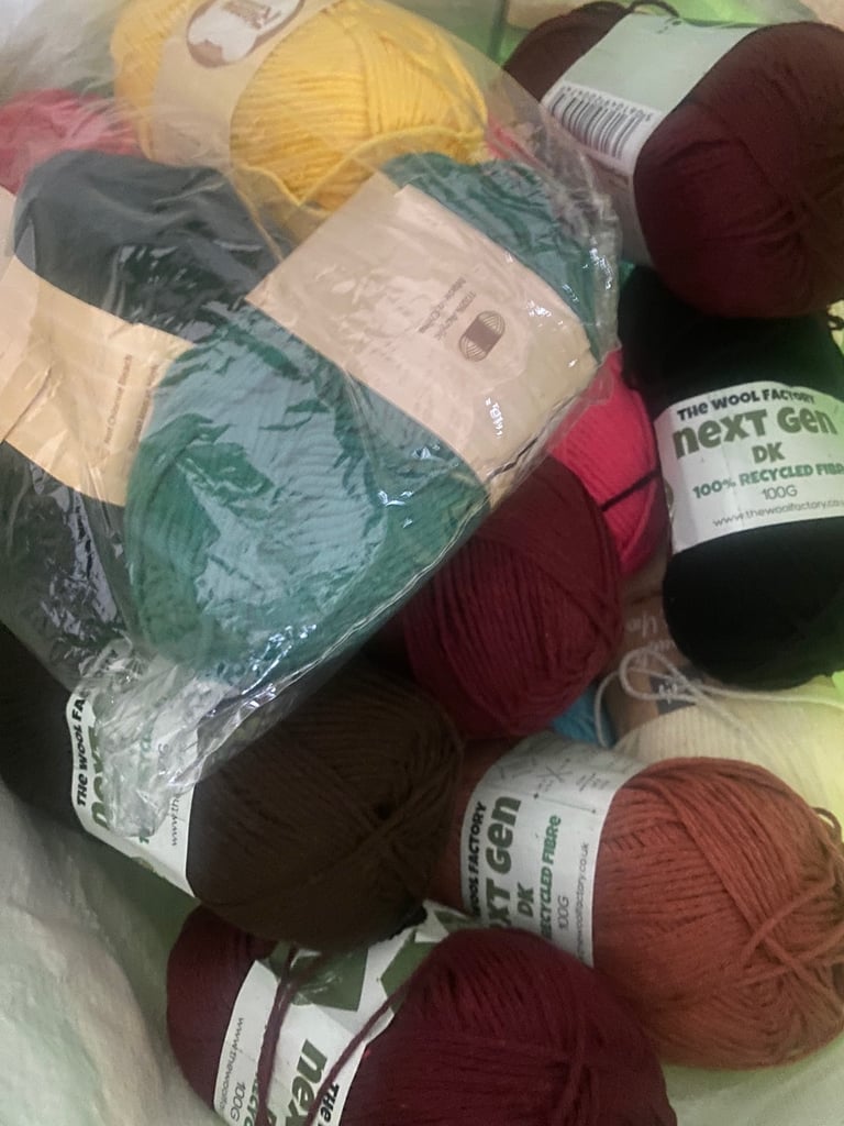 Mix of wool yarn joblot brand new 