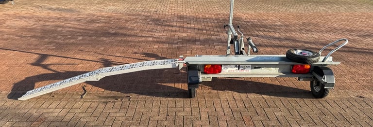 Armitage side loading transverse motorbike motorcycle motor bike cycle trailer cmf 