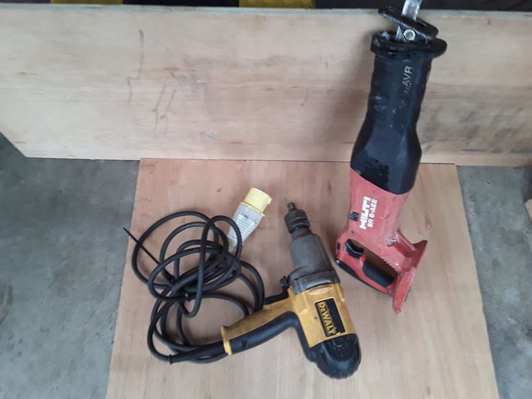                      ☆☆HILTI RESIPRECATIN  SAW  + DEWALT 110 NUT RUNNER☆☆ 