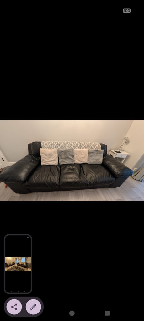 3 seater leather sofas