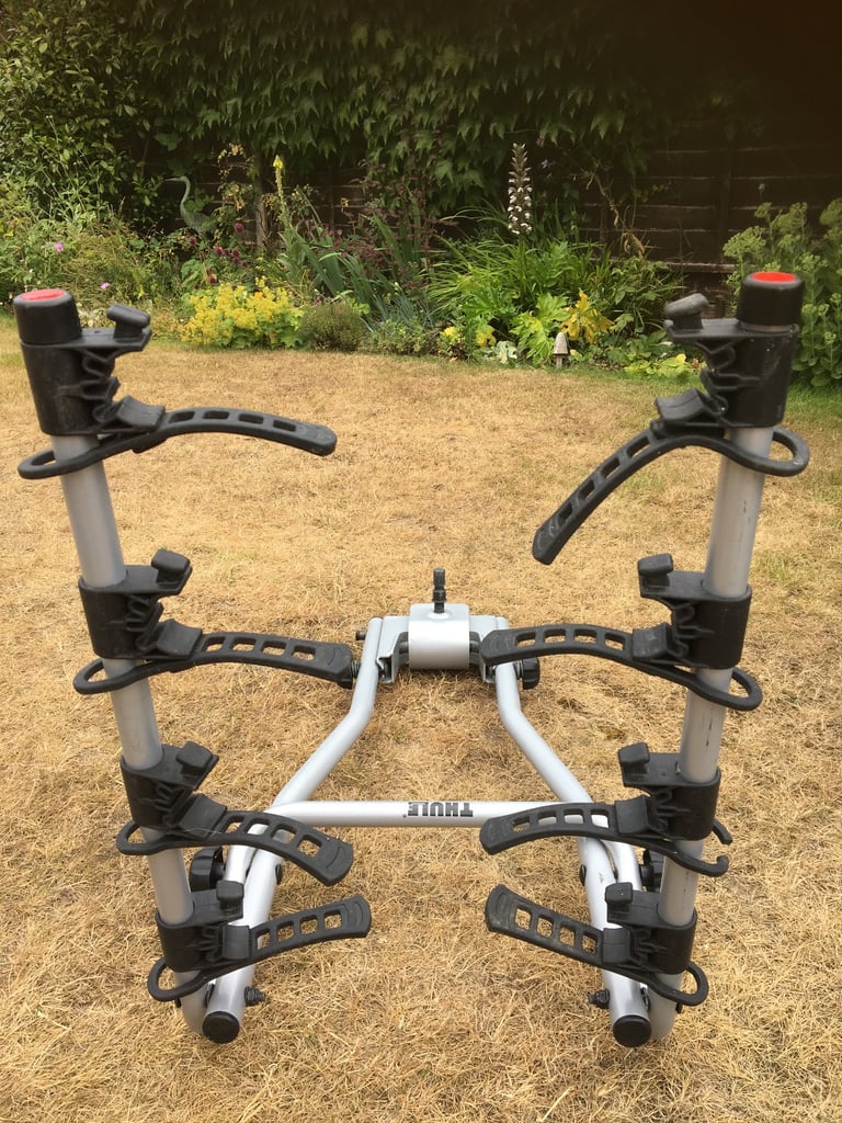 Thule 4-bike hanging towbar bike rack. VGC          