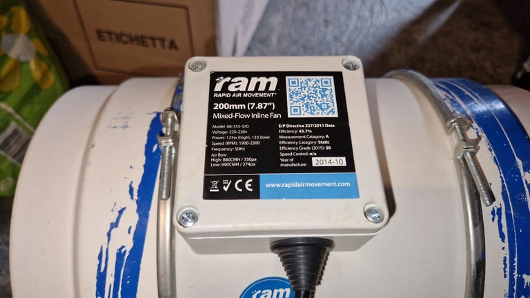 Fan Filter Motors for Hydroponics Job Lot