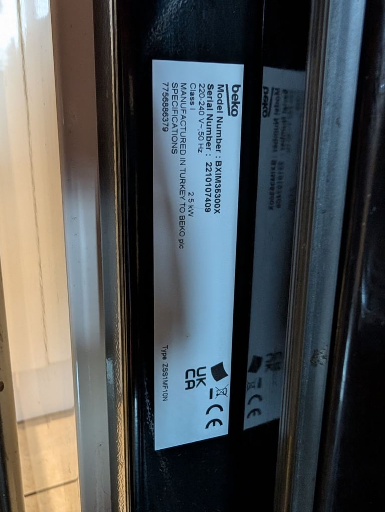 BEKO integrated oven