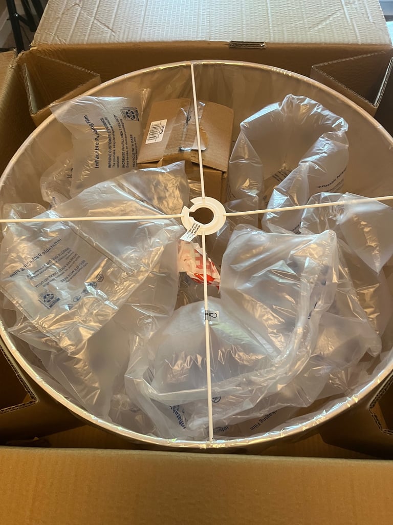 Rivaw 1 Light E27 Chrome Semi Flush Ceiling light, Taupe Faux Silk 60cm Drum Shade With diffuser