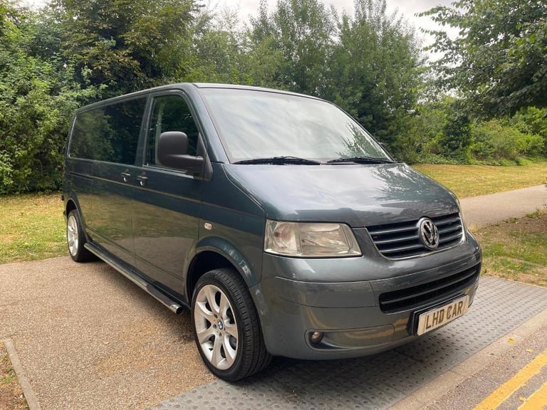 LHD LEFT HAND DRIVE VOLKSWAGEN TRANSPORTER 2.5 TDI AUTOMATIC 5 SEATS  LEATHER LWB | in North West London, London | Gumtree