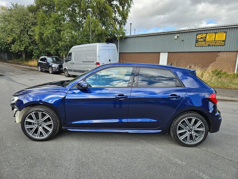 2025 AUDI A1 25 TFSI S Line 5dr S Tronic Auto Blue Damaged Salvage