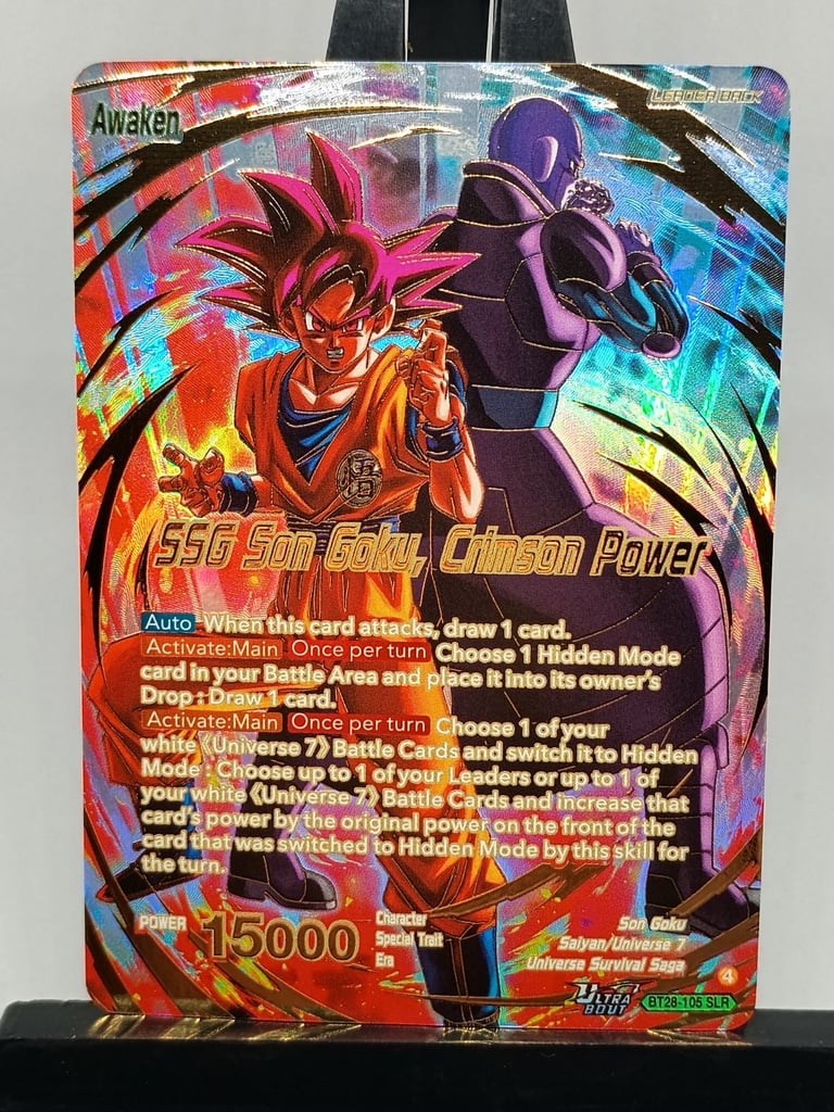 image for Dragon Ball Super Prismatic Clash SSG Son Goku Crimson Power BT28-105 Ultra Bout