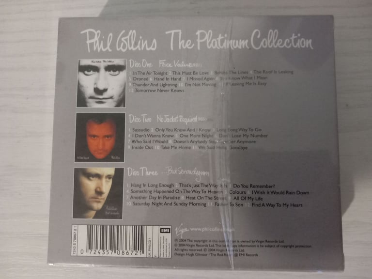 New Phil collins platinum collection CD