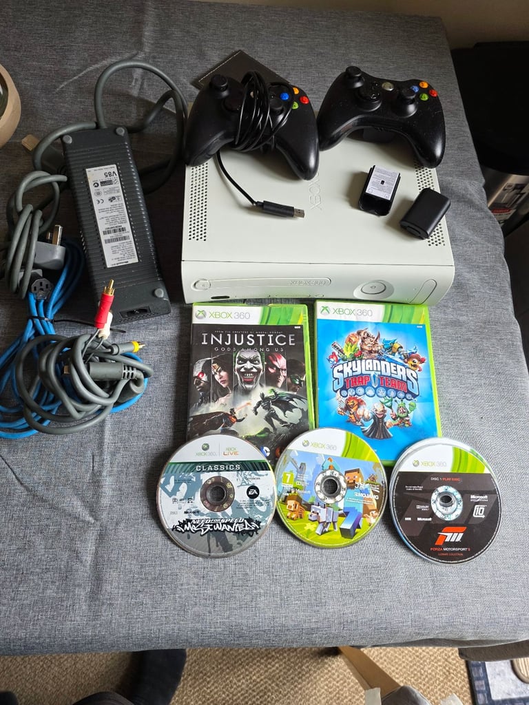 image for XBOX 360 2 Controllers and games