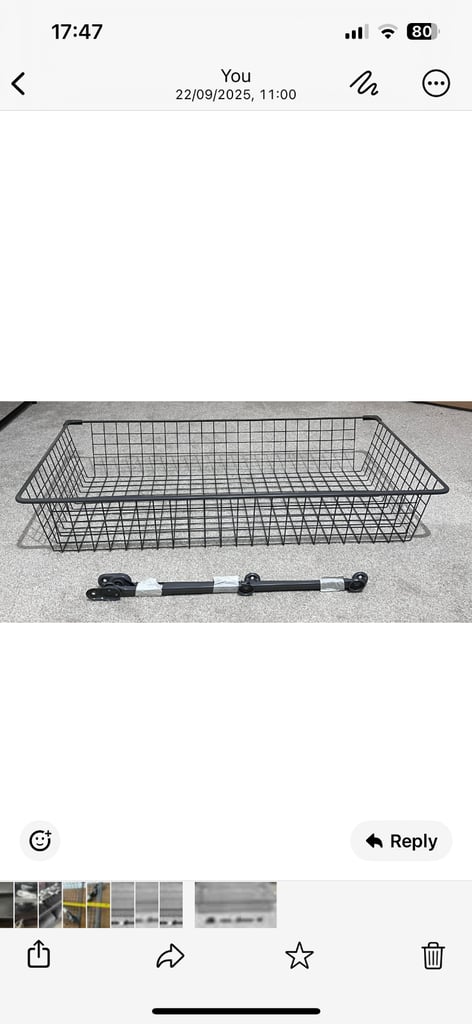 image for IKEA wire basket 