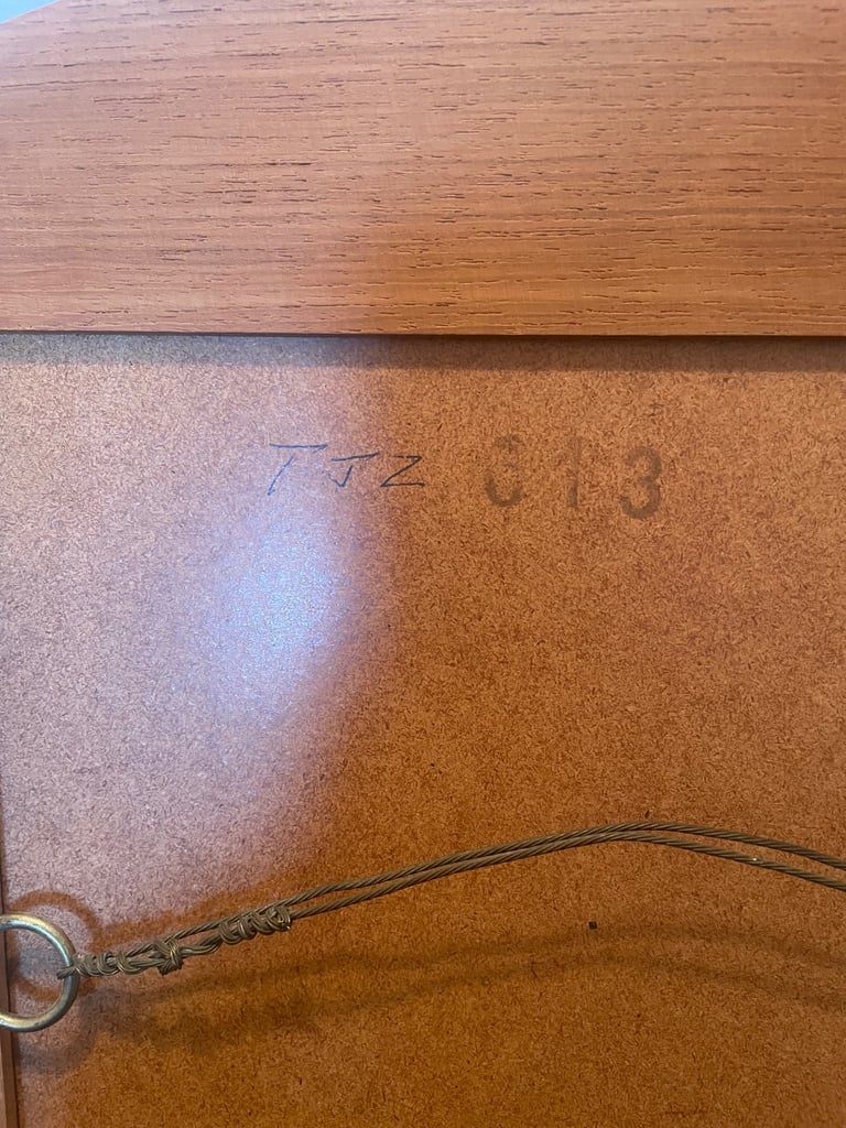 Mid Century Danish Teak Framed Mirror - Jansen Spejle 