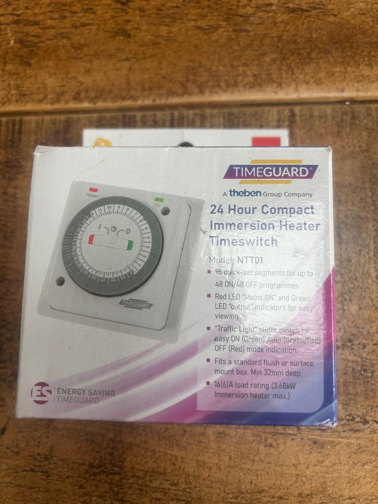 24 HOUR IMMERSION HEATER TIMESWITCH 
