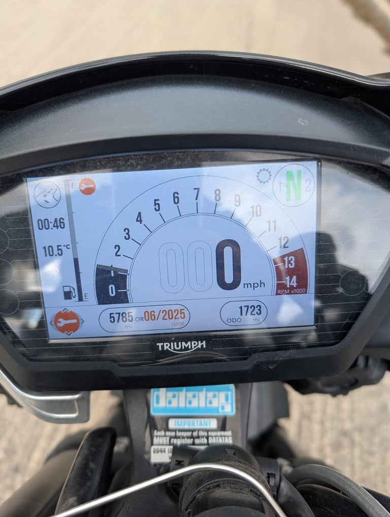 2019 69 TRIUMPH STREET TRIPLE RS 765 NAKED BLACK 765RS 1590 MILES YES 1k 