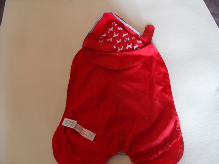 Brand New, M&S Bright, Cute Hooded Showerproof Dog Jacket - just £5