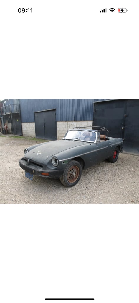 image for MGB Roadster 1976 Project Car. 