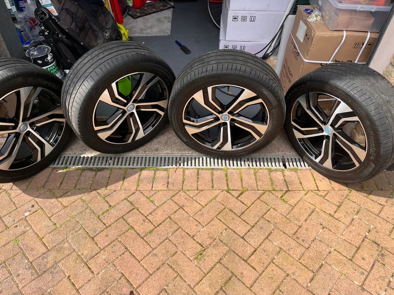image for 20 alloys with tyres - like new 5x108 fitment 