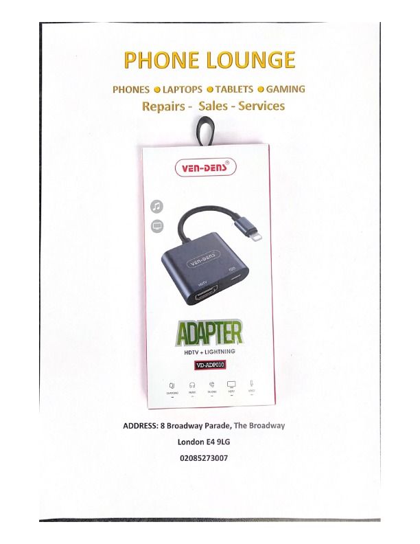 VEN DENS Lightining HDMI Adaptor