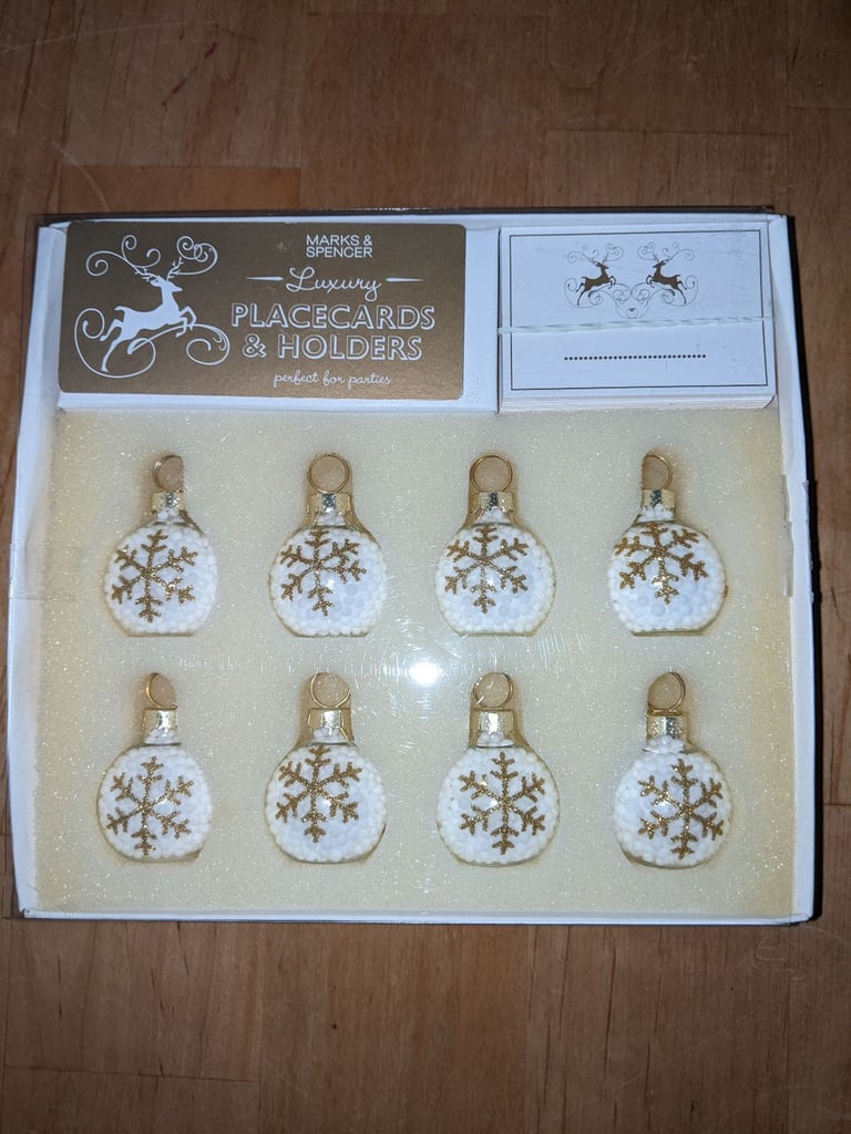 image for Christmas place cards and holders