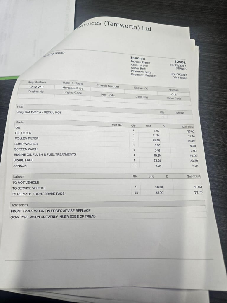 2012 Mercedes-Benz B Class B180 CDI BlueEFFICIENCY Sport 5dr Auto MPV DIESEL Automatic