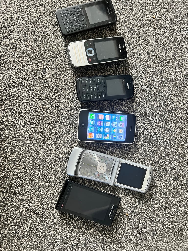 image for Selection of old school mobile phones