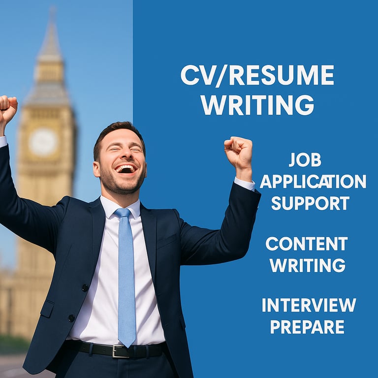 Expert CV & Job Application Writing Services from 25£ only- Book a free call