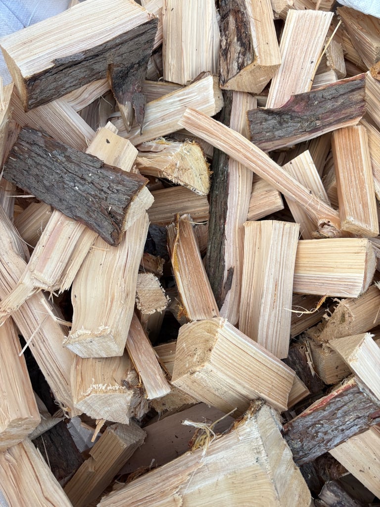 Logs, kindling, firewood