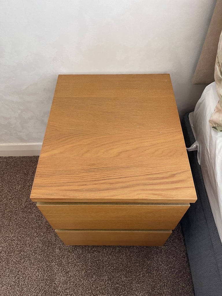 IKEA bedside table with 2 drawers