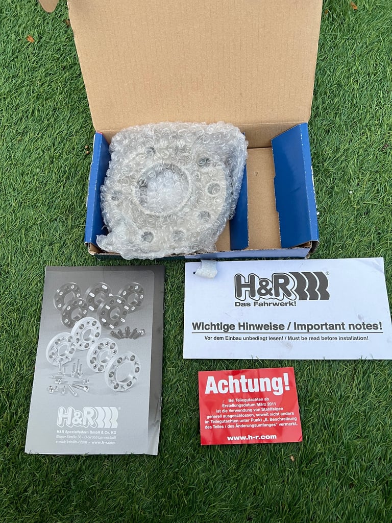 Wheels spacers H&R 10mm BMW 5x120 fitment 