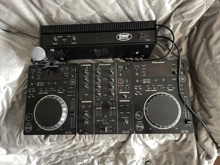 Pioneer cdj350 (x2) + djm 350 + prosound 200 amp