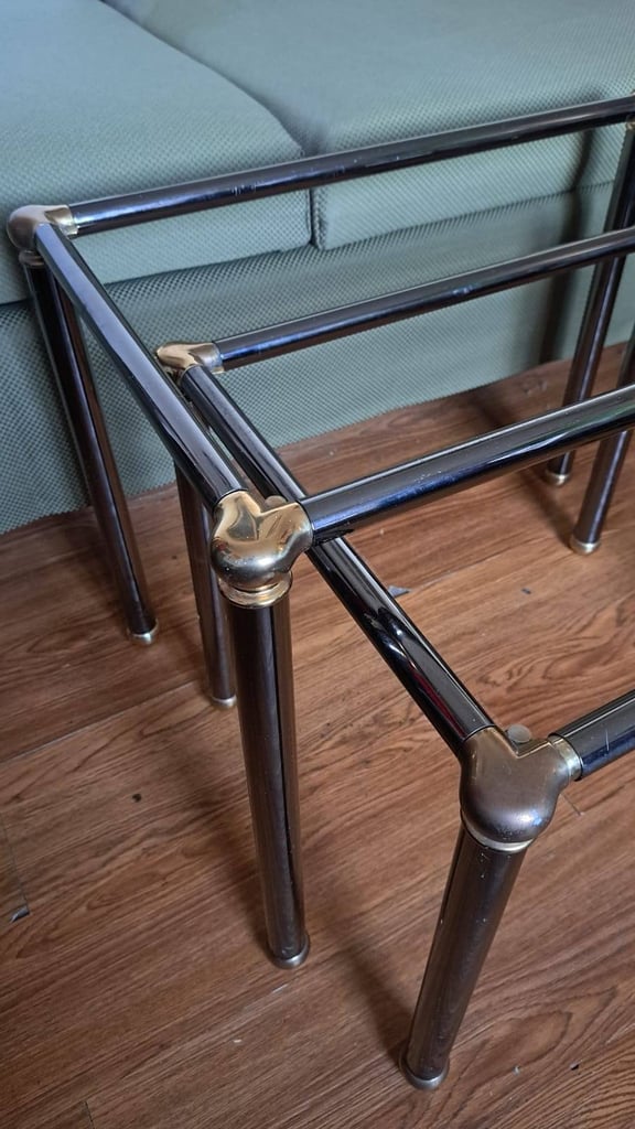 Pair of vintage Orsenigo nesting table frames