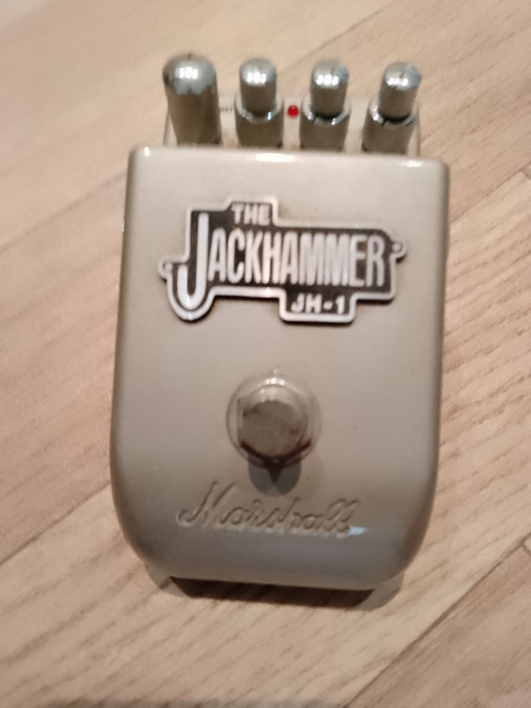 Marshall MG30 DFX amp with a marshall Jackhammer peddle and 2 leads with headphones 