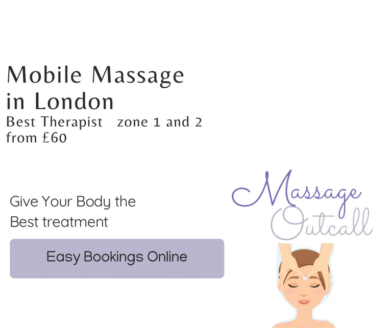 Full  body mobile / outcalls massage from £60