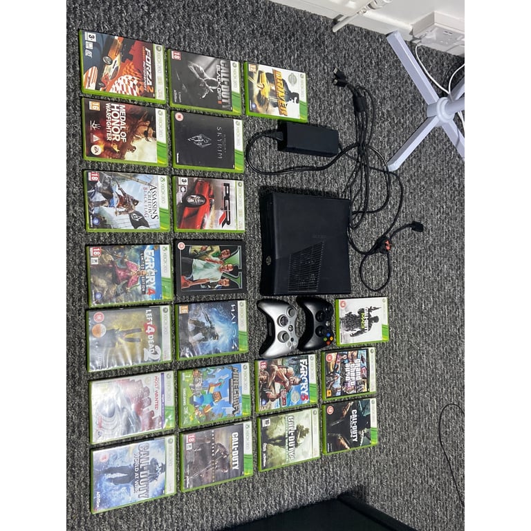 Xbox 360 500GB Console + 2 controllers and 20 game bundle!