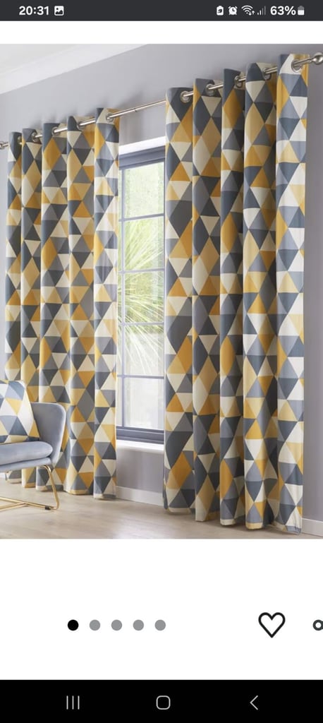 image for Geometric Black Out Curtains
