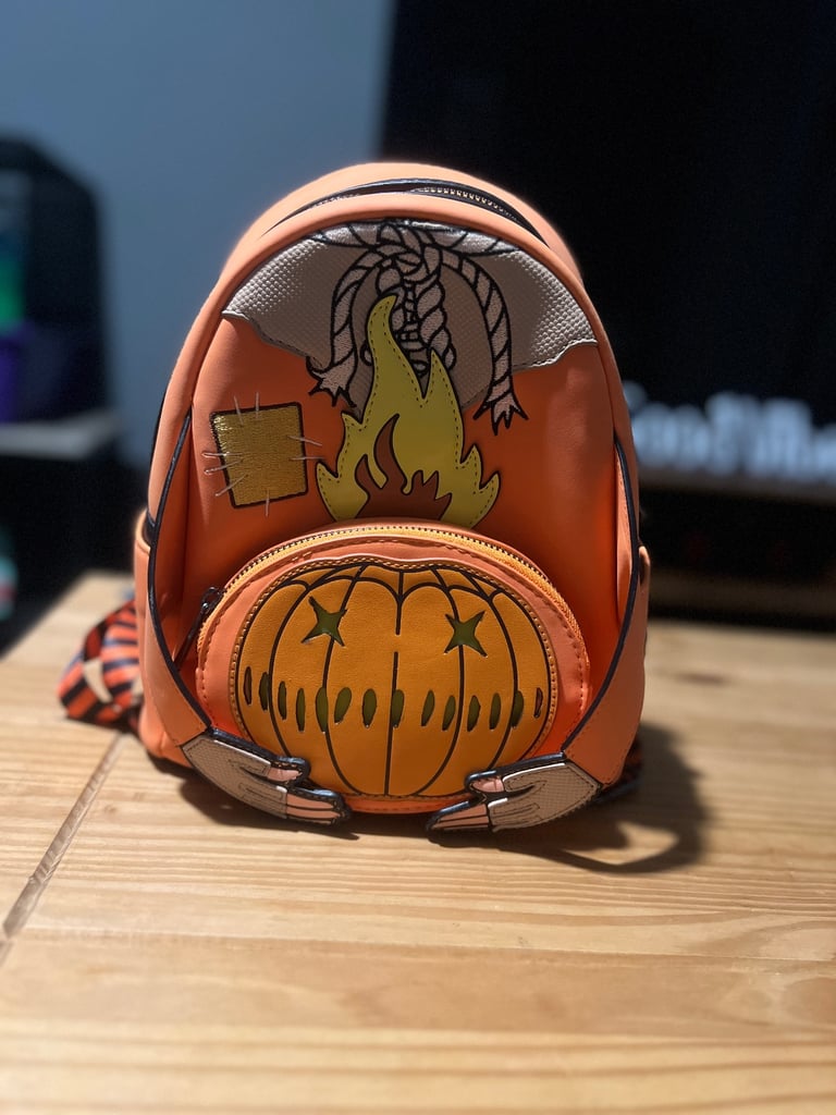 image for Loungefly Trick 'R Treat Pumpkin Light-Up Mini Backpack
