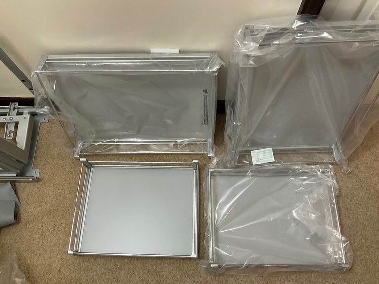 Brand new .Magic corner pull out basket system for Left Hand opening on corner unit.