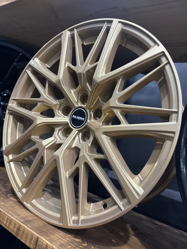 4 20” RIVIERA ALLOY WHEELS ALLOYS RIMS TYRES VW VOLKSWAGEN TRANSPORTER BMW 5x120