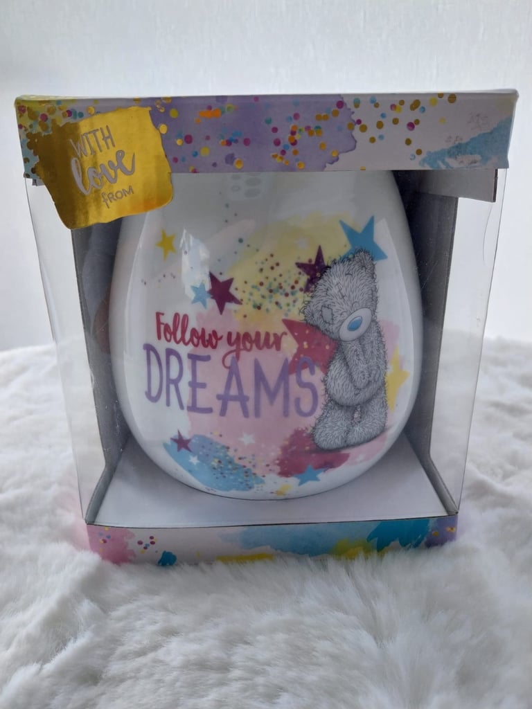 Brand New Me to you Tatty Teddy follow your Dreams Ceramic Money Box