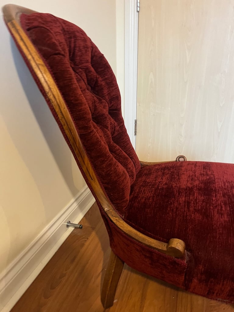 Antique Victorian nursing chair 