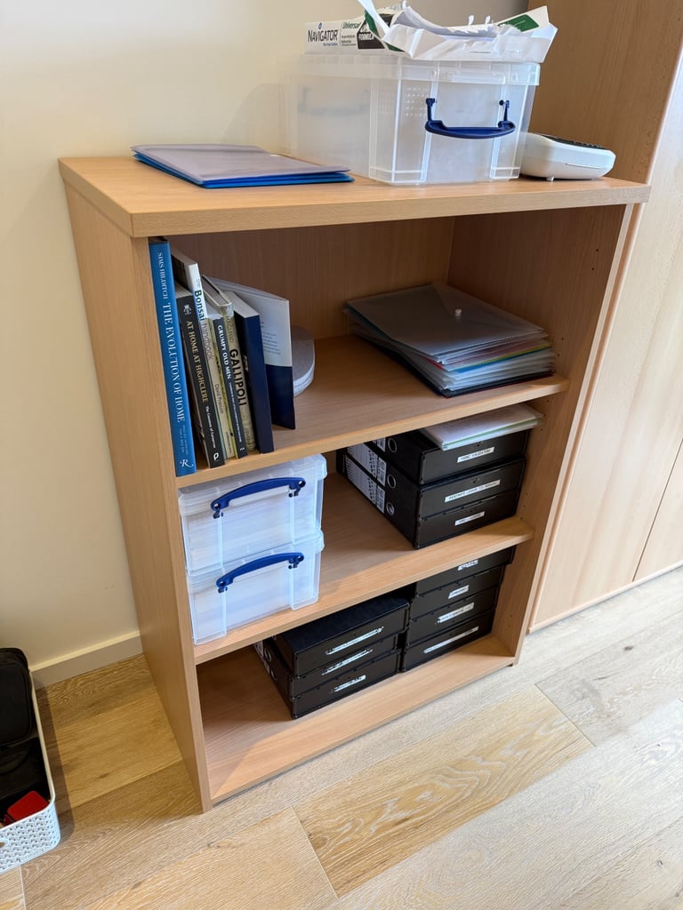 FREE DELIVERY BIRCH STORAGE BOOKCASE GREAT CONDITION