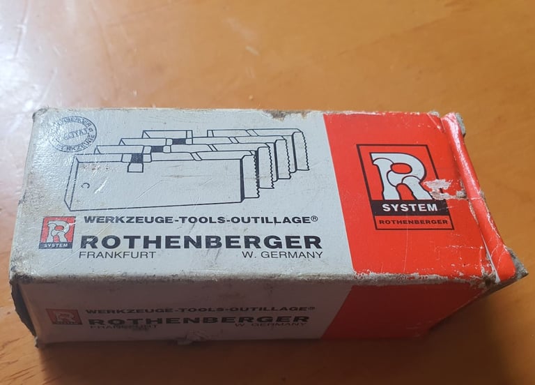 For sale is a set of Rothenberger Pipe Threading Dies