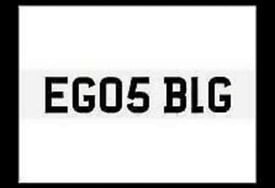 Egos big private number plate personalised plates quicksale 