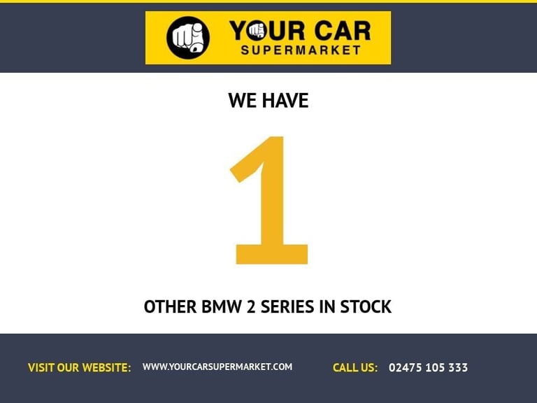 2017 BMW 2 Series 220d M Sport 2dr [Nav] CONVERTIBLE DIESEL Manual