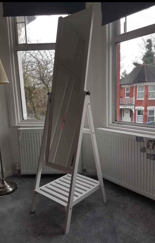 Ikea Isfjorden standing mirror White