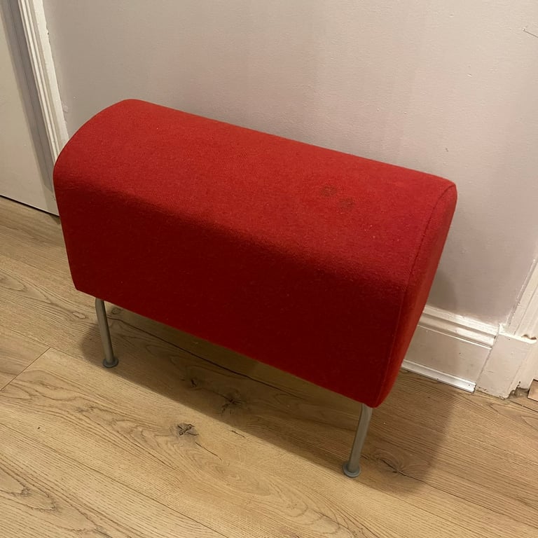 IKEA Pastill Wool Ottoman/ Postmodern Bench/ Vintage Ikea Upholstered