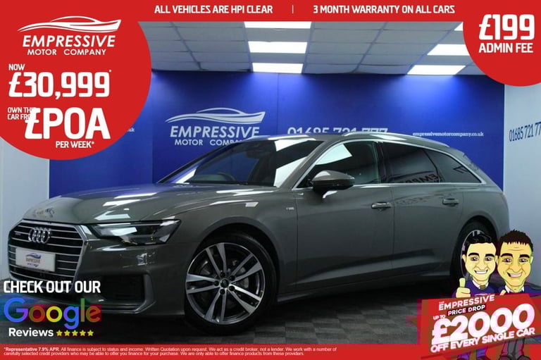 2023 23 AUDI A6 2.0 AVANT TDI QUATTRO S LINE MHEV 5D 202 BHP DIESEL