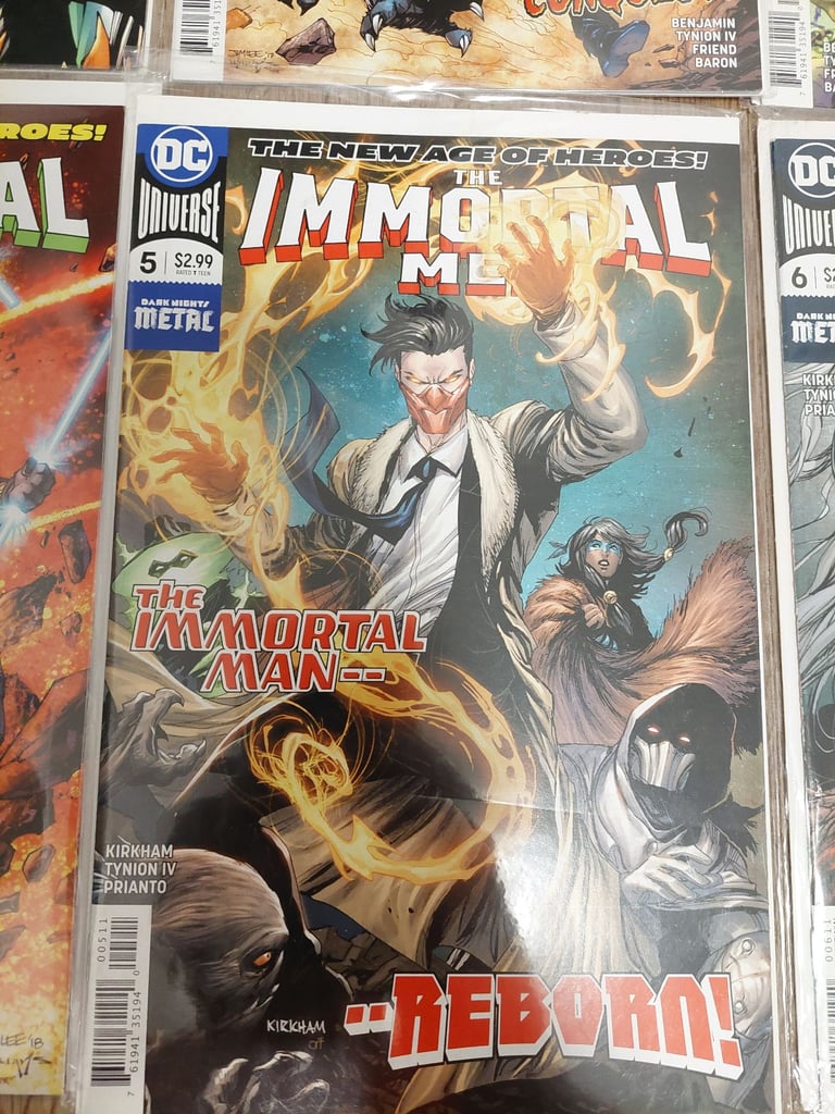 Imortal men comic books by DC Comics issues 1 to 6